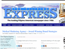 Tablet Screenshot of filipinoexpress.com